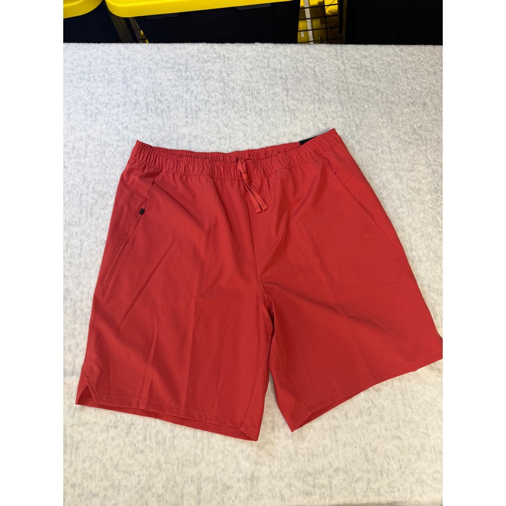 DSG Mens 8 Inch Agility Short Light Red Athletic Fit Moisture Wicking Size M NEW